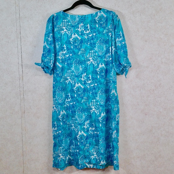 NWOT Lilly Pulitzer Via Mizner Palm Oasis Shift Dress Size X-Large - Picture 6 of 11